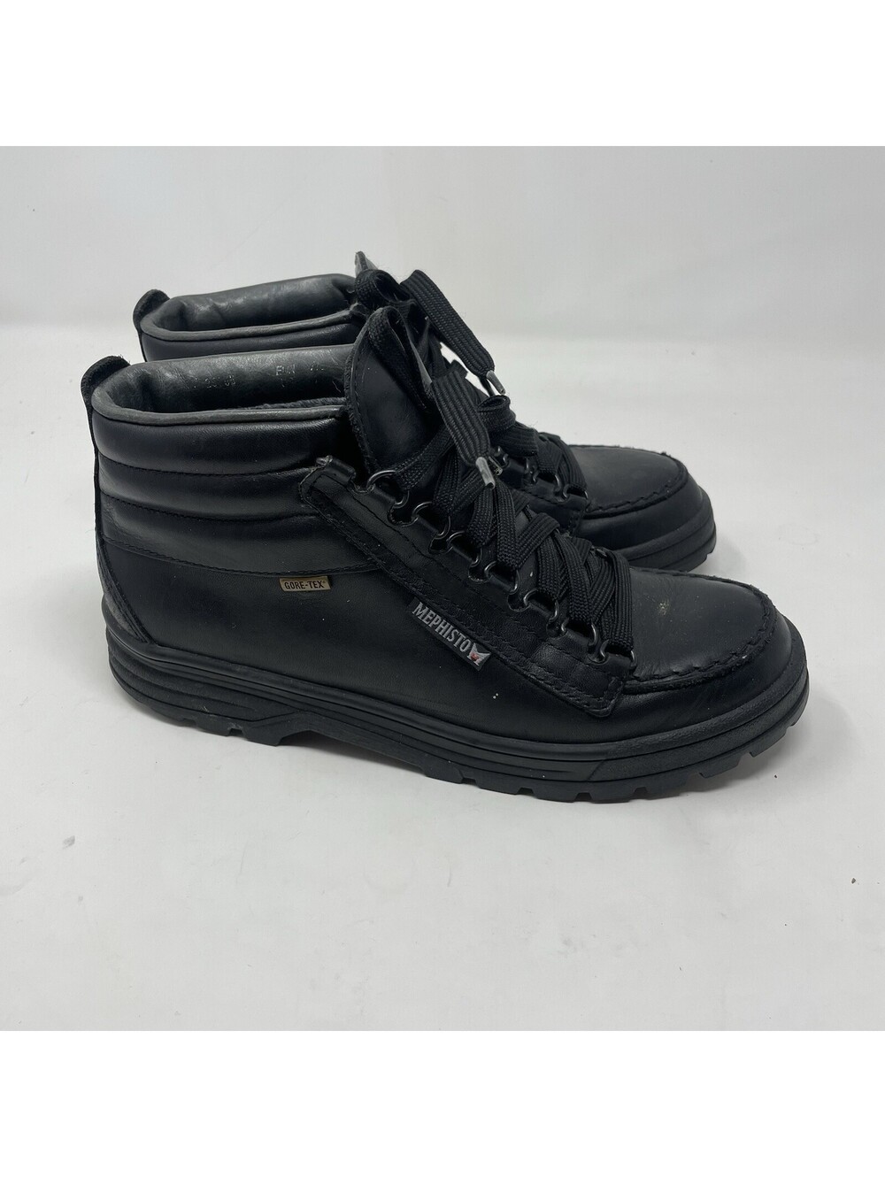 Mephisto Trampolins Leather Gore-Tex Hiking Boots 10 Airbag System Black